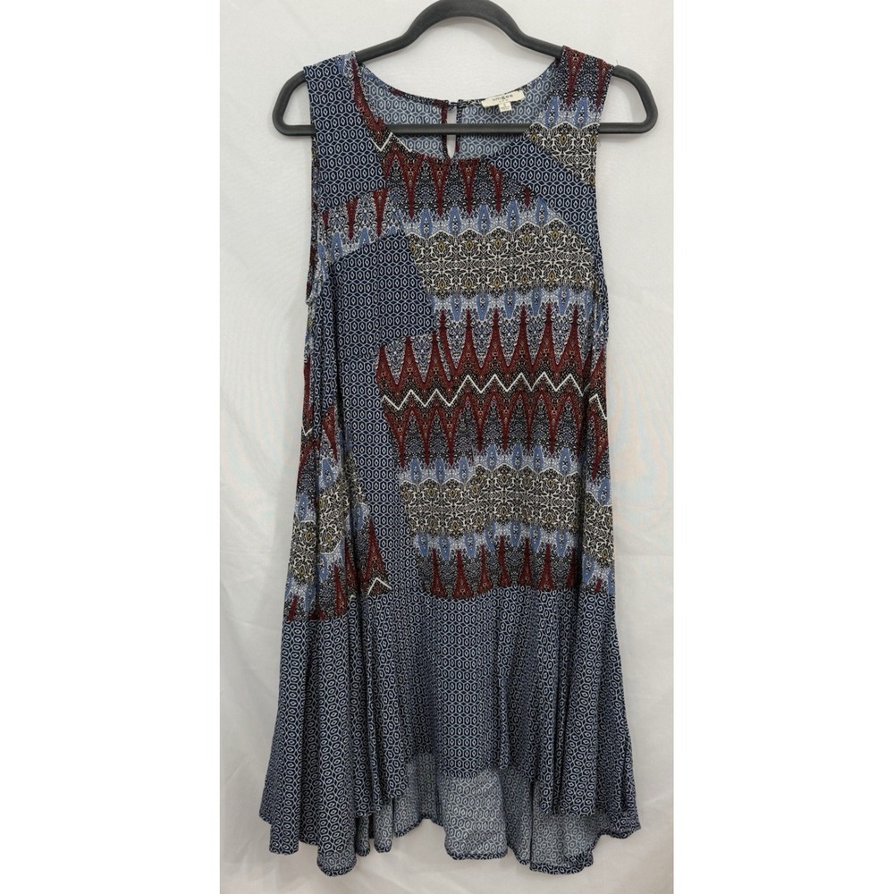 Umgee Sleeveless Shift Dress Boho Multicolor Womens Size S